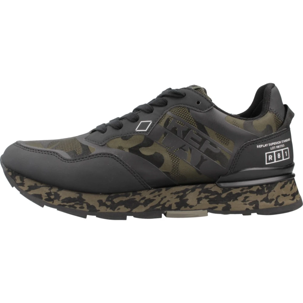 Replay Lace-up Sneakers Heren Schoenen Zwart