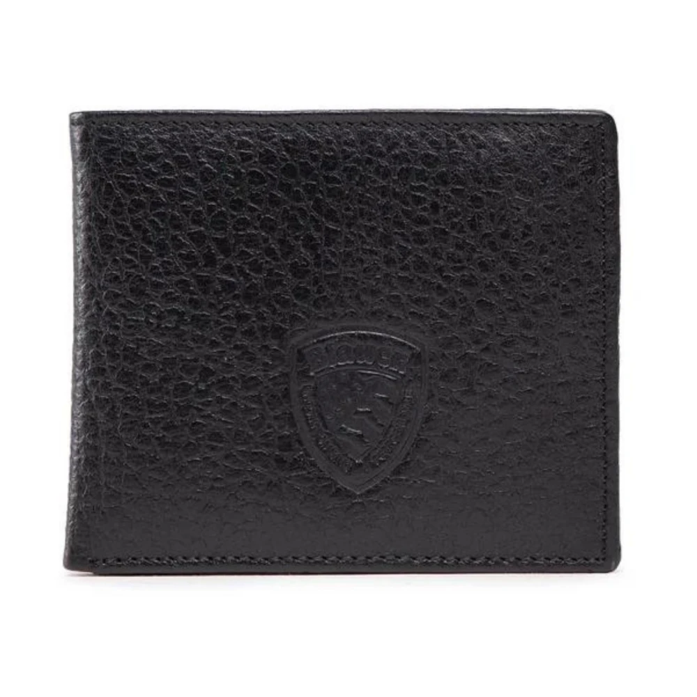 Blauer Wallets & Cardholders, Male, One Size, Hammered Logo Wallet Black
