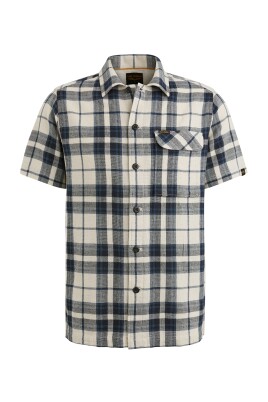 chemise-casual-a-manches-courtes-a-carreaux