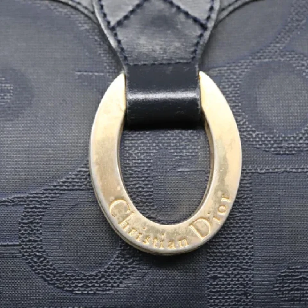 Dior Vintage Pre-owned Canvas clutches Blue Dames