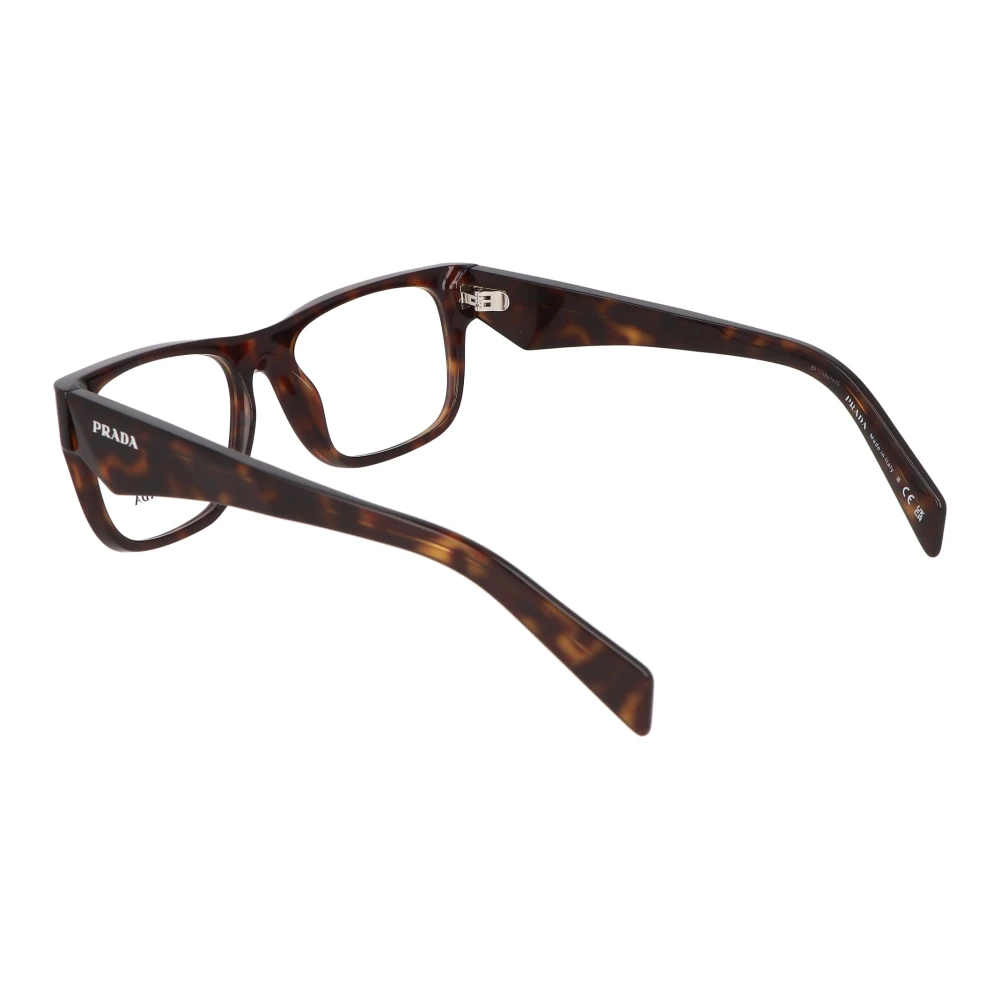 Prada Moderne Onregelmatige Bril Brown Unisex