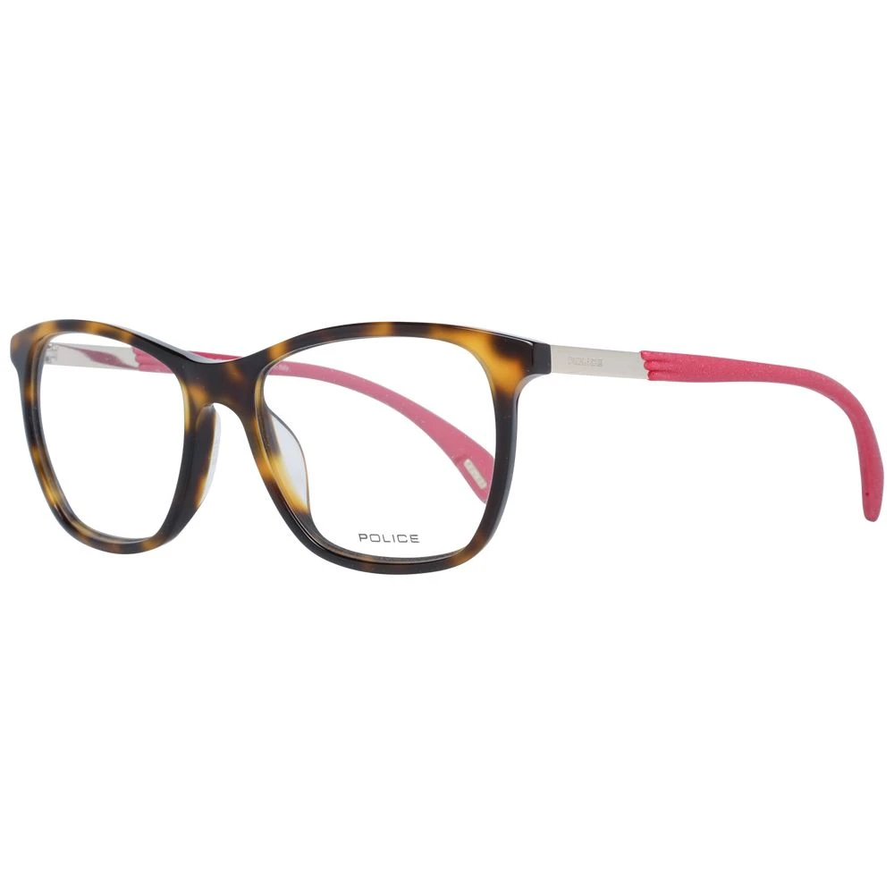 Police Women's Brown Rectangle Optical Frames