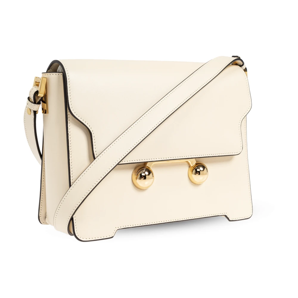 Marni Schoudertas Trunkaroo Medium Beige Dames
