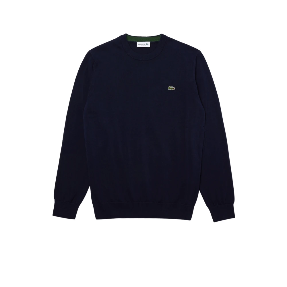 Lacoste Men's Blue Cotton Fleece Hoodie - Sweatshirts - S - Sweatshirts & Hoodies