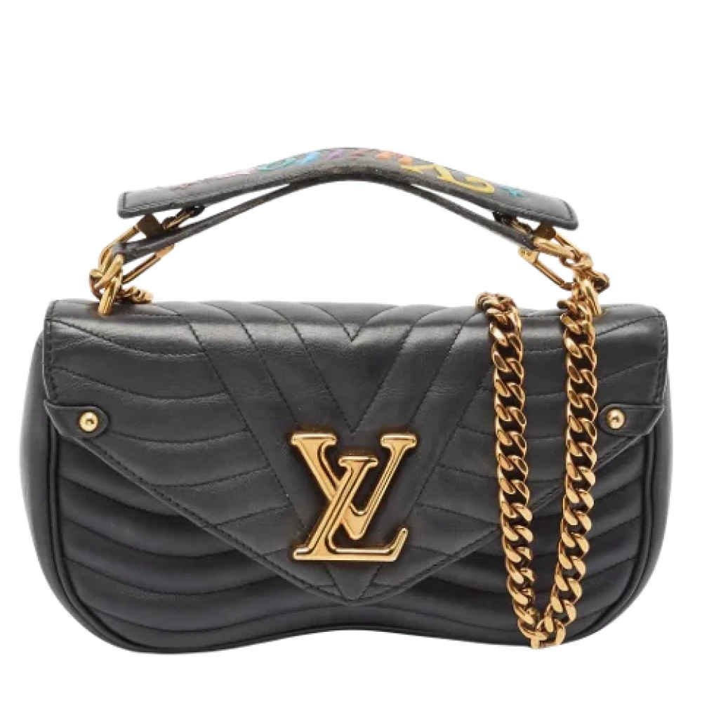 Louis Vuitton Vintage Pre-owned Leather louis-vuitton-bags Black Dames
