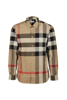 Check Stretch Poplin Skjorta