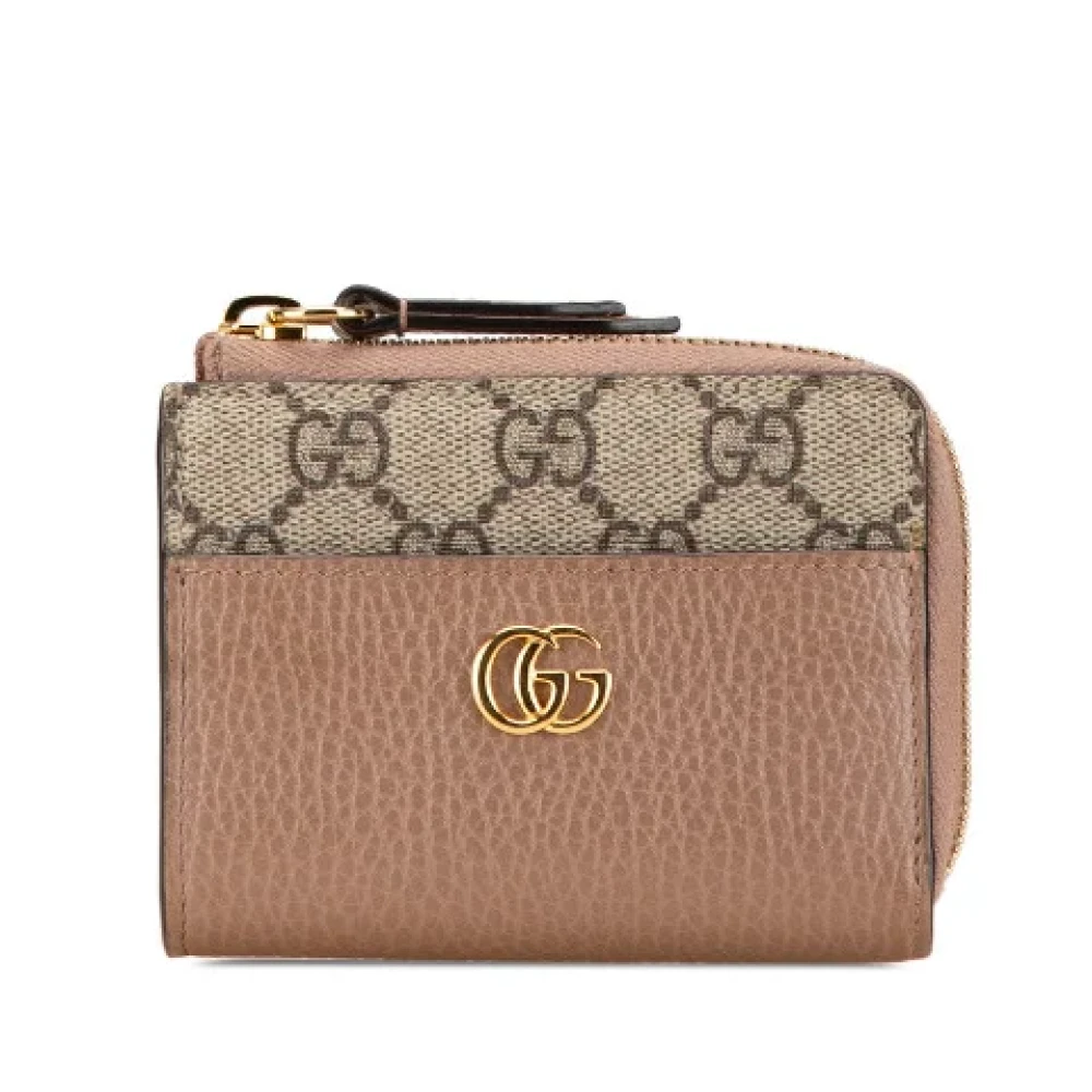 Gucci Vintage Pre-owned Canvas wallets Beige Dames