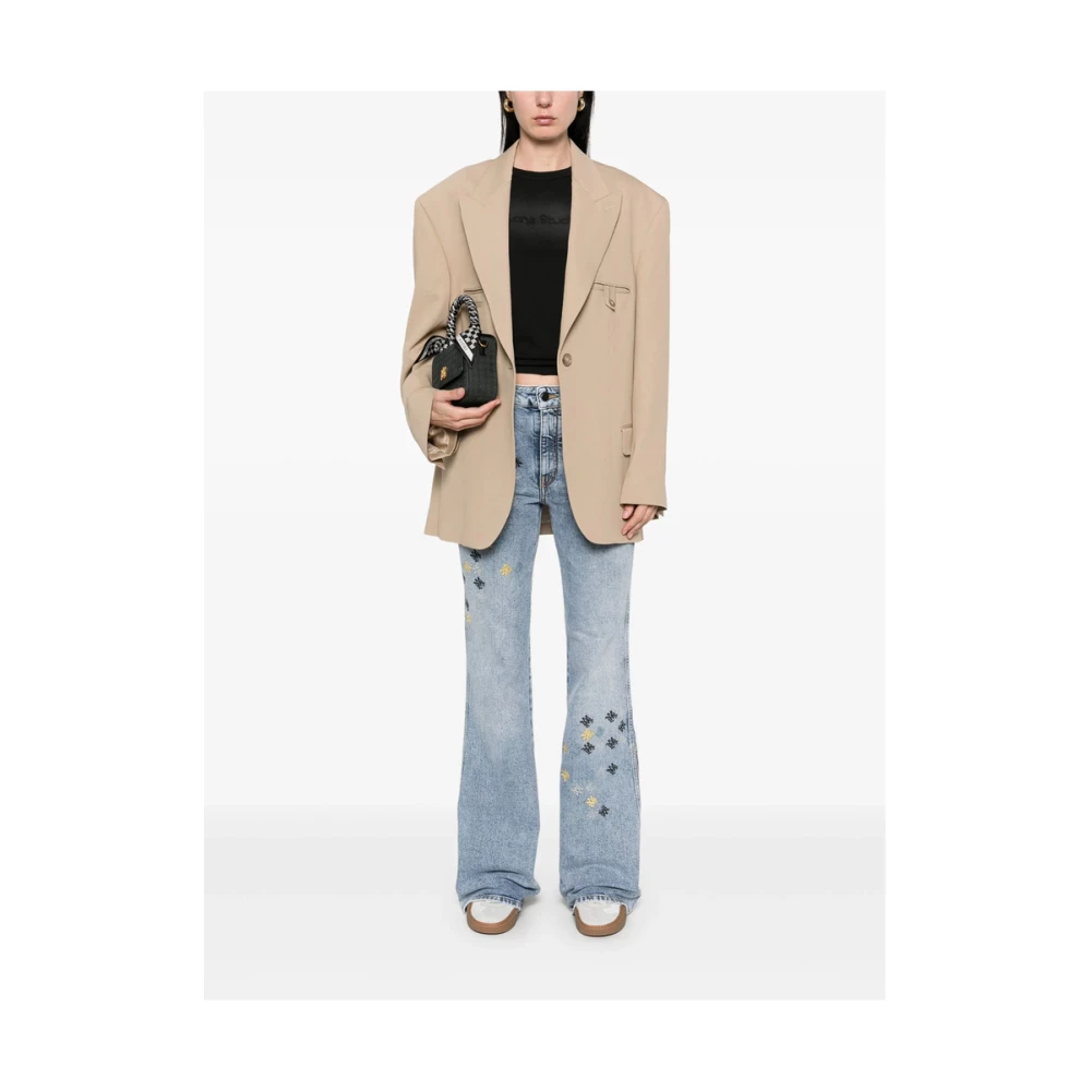 Amiri Blauwe Klassieke Five-Pocket Jeans Blue Dames