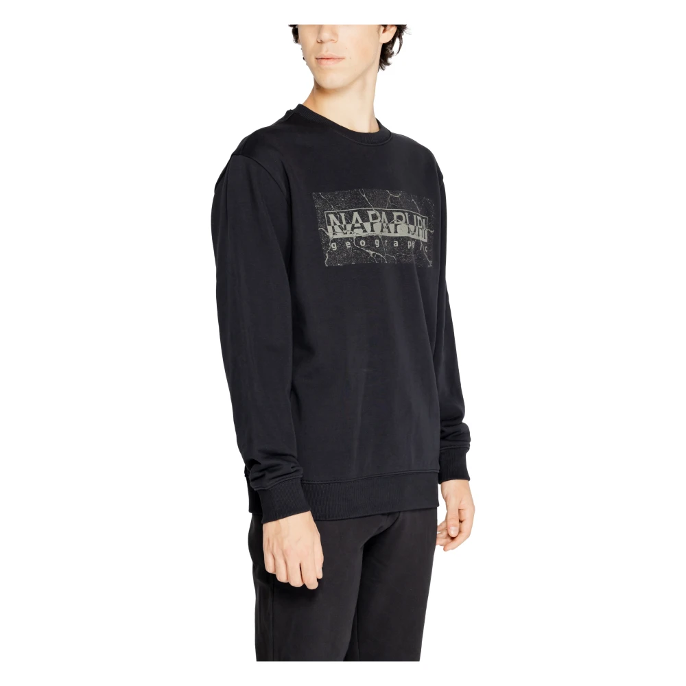 Napapijri Mannen Sweatshirt Herfst Winter Collectie Black Heren