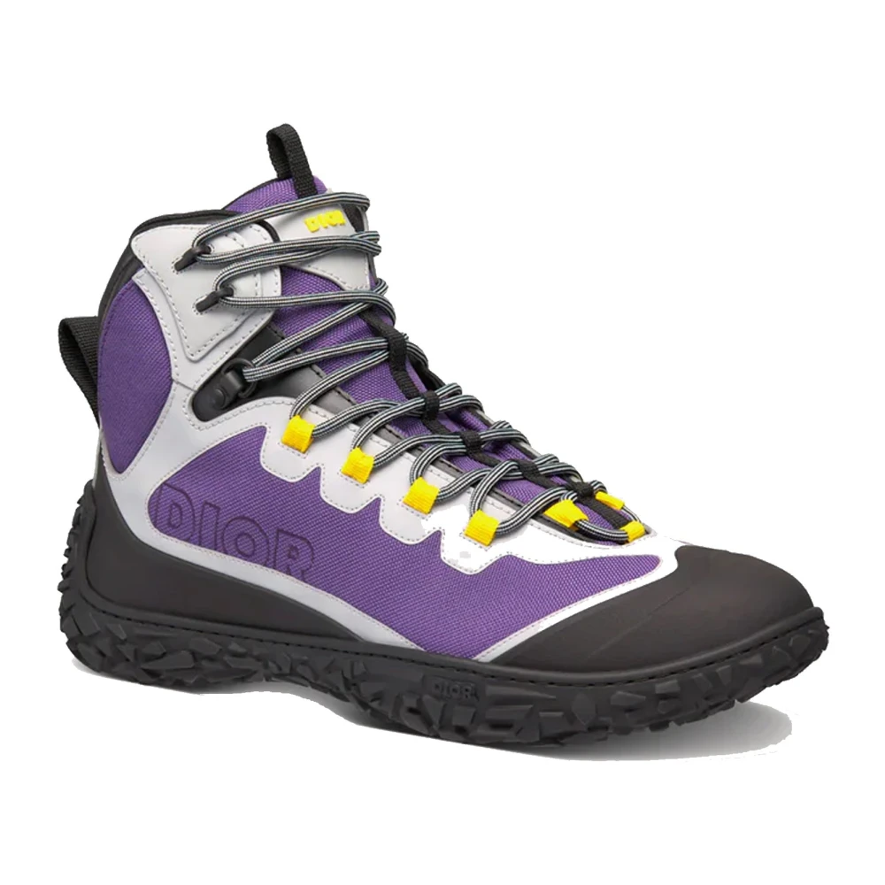 Dior Wandel enkellaarzen met rubberen zool Purple Heren