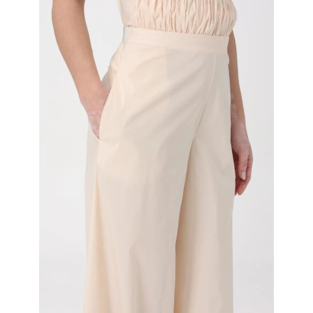 Liviana Conti Wide Trousers Beige Dames