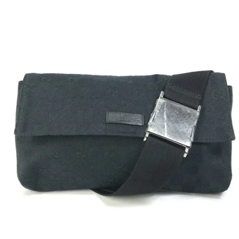 Gucci Vintage Pre-owned Canvas gucci-bags Black Heren