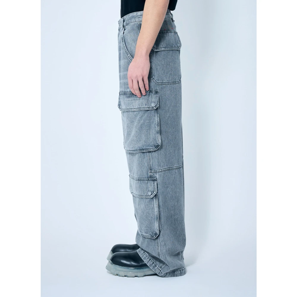 Diesel Cargo Jeans met D-Touch Stijl Gray Heren