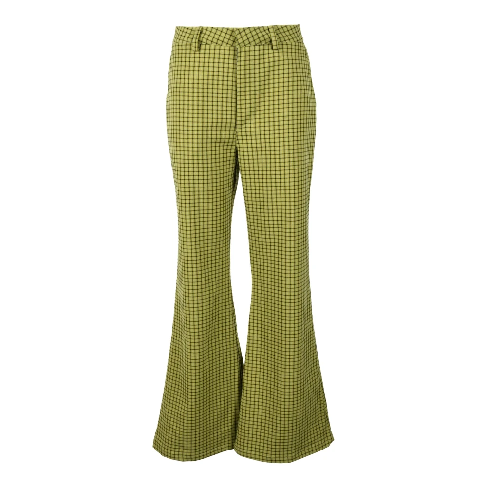 Weili Zheng Katoenen Casual Broek Green Dames