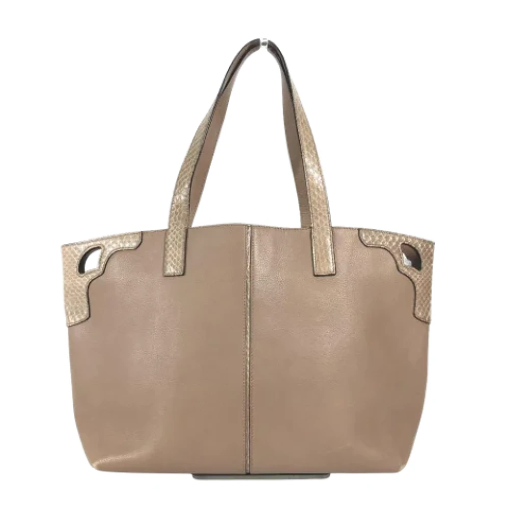 Cartier Vintage Pre-owned Leather shoulder-bags Beige Dames