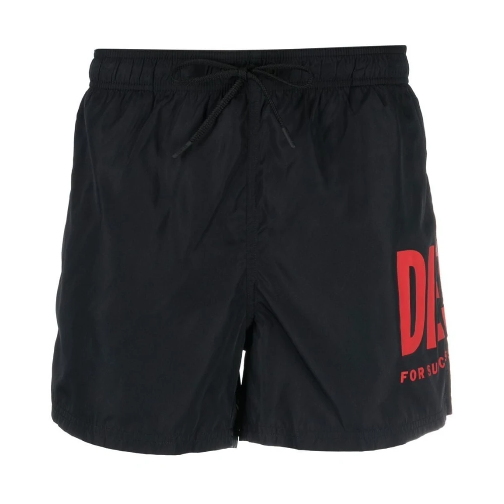 Diesel Zwarte Korte Shorts Black Heren