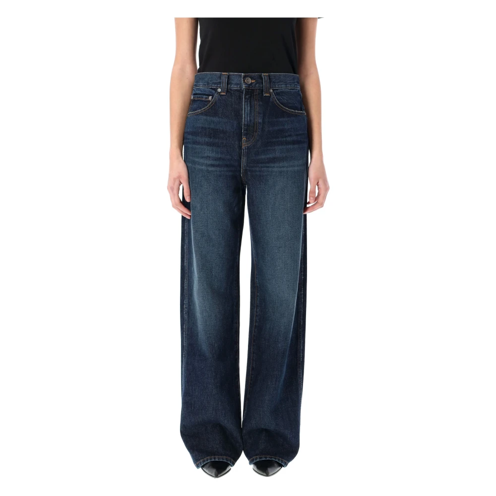 Khaite Denim High-Waist Jeans Blue Dames