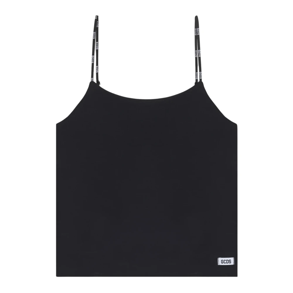 Gcds Black Sleeveless Tops, Female, Xs, C1wwqg083j010