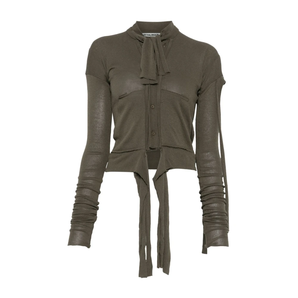 Ottolinger Groene Trui met Knoopsluiting Green Dames