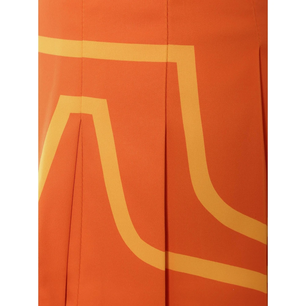 J.LINDEBERG Gerecyclede Plooirok met Shorts Detail Orange Dames