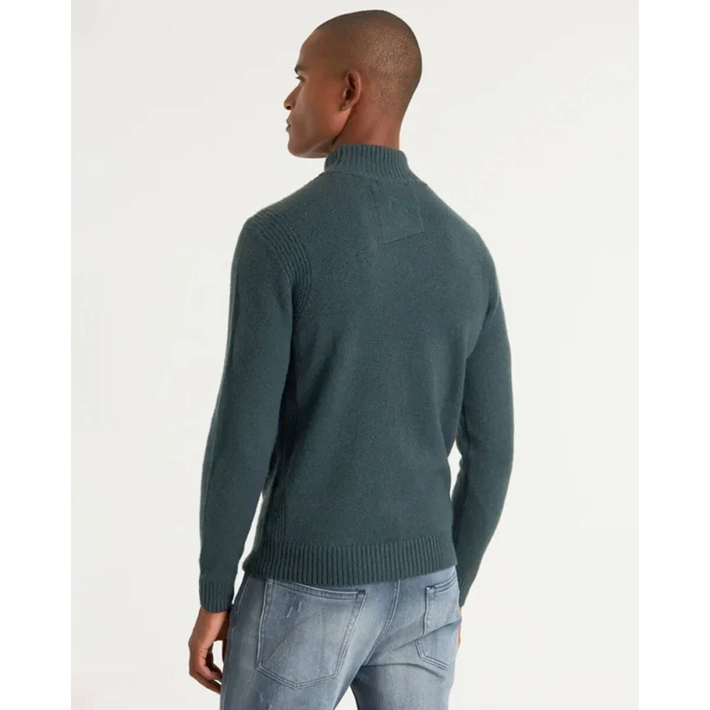Chasin Mock Neck Pullover Green Heren