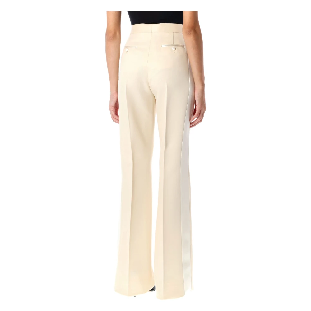 Tom Ford Elegante Witte Tuxedo Broek White Dames