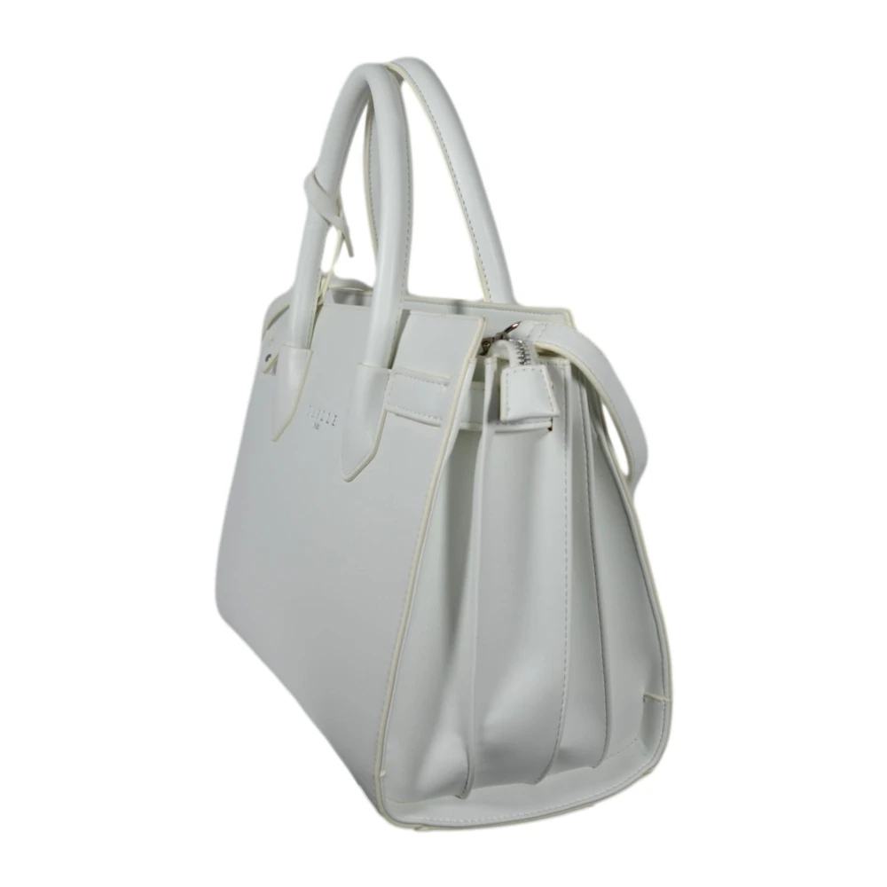 Gaëlle Paris Witte Maxi Shopper Handtas met Logo White Dames
