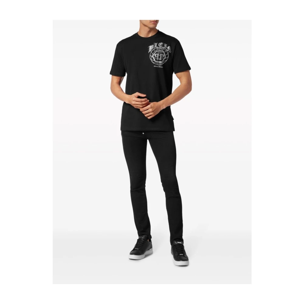 Philipp Plein Zwart Casual Stijl Heren T-shirt Black Heren