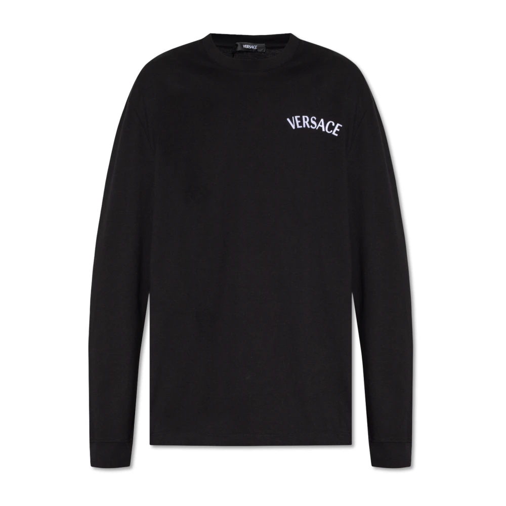 Versace Milano Stamp Longsleeve T-shirt Black Heren