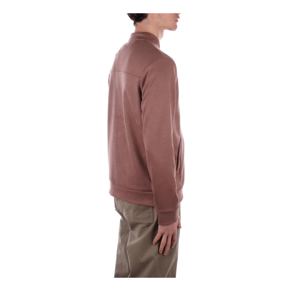 Costume National Bruine jas met rits en zakken Brown Heren