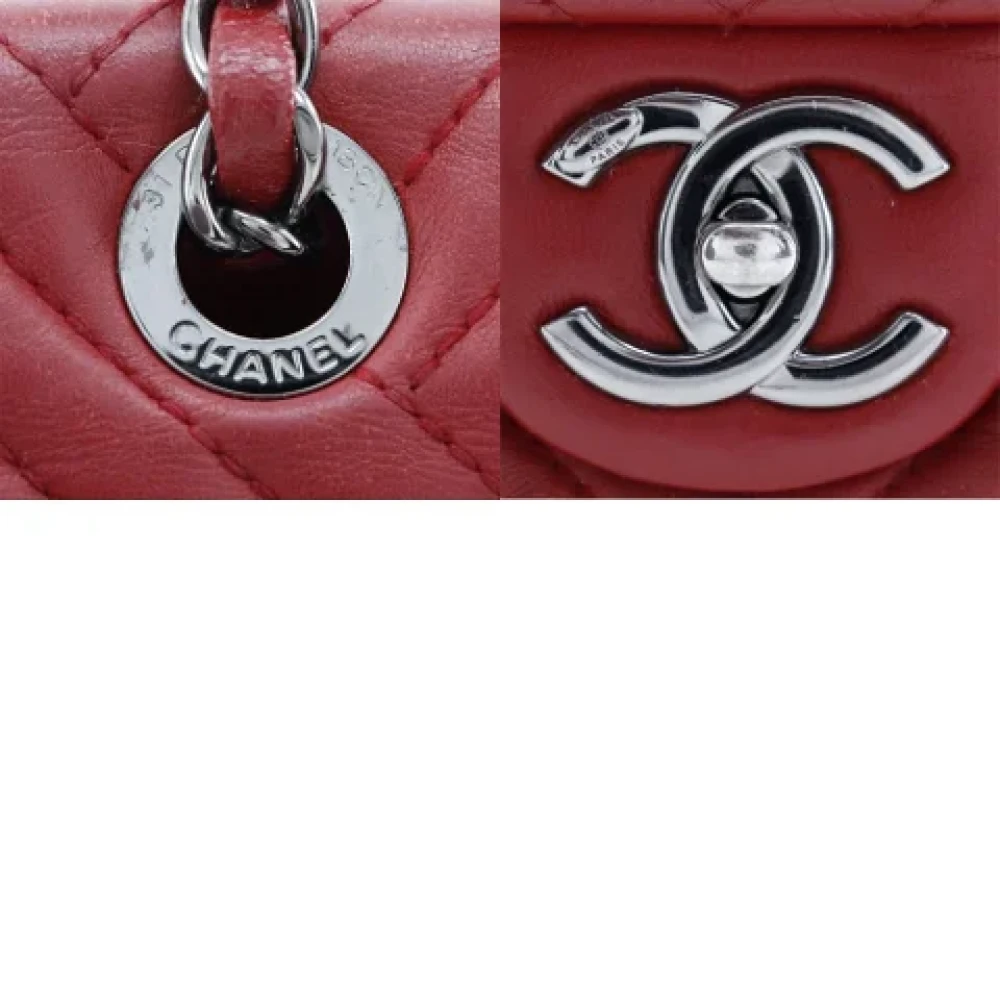 Chanel Vintage Pre-owned Leather chanel-bags Red Dames