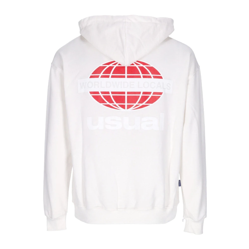 Usual Lichte Hoodie Mannen Worldwide Locals Sand Beige Heren