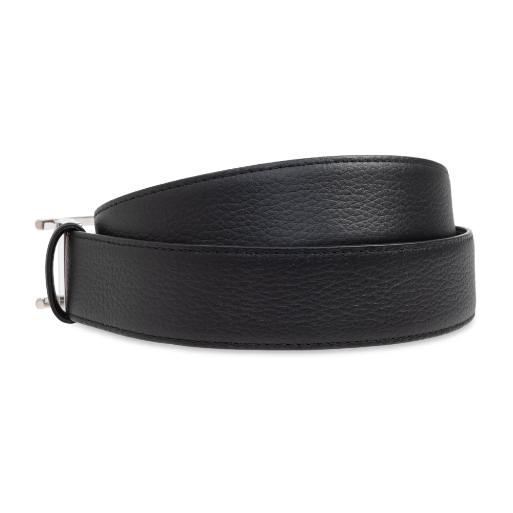 Brioni Leren riem Black Heren