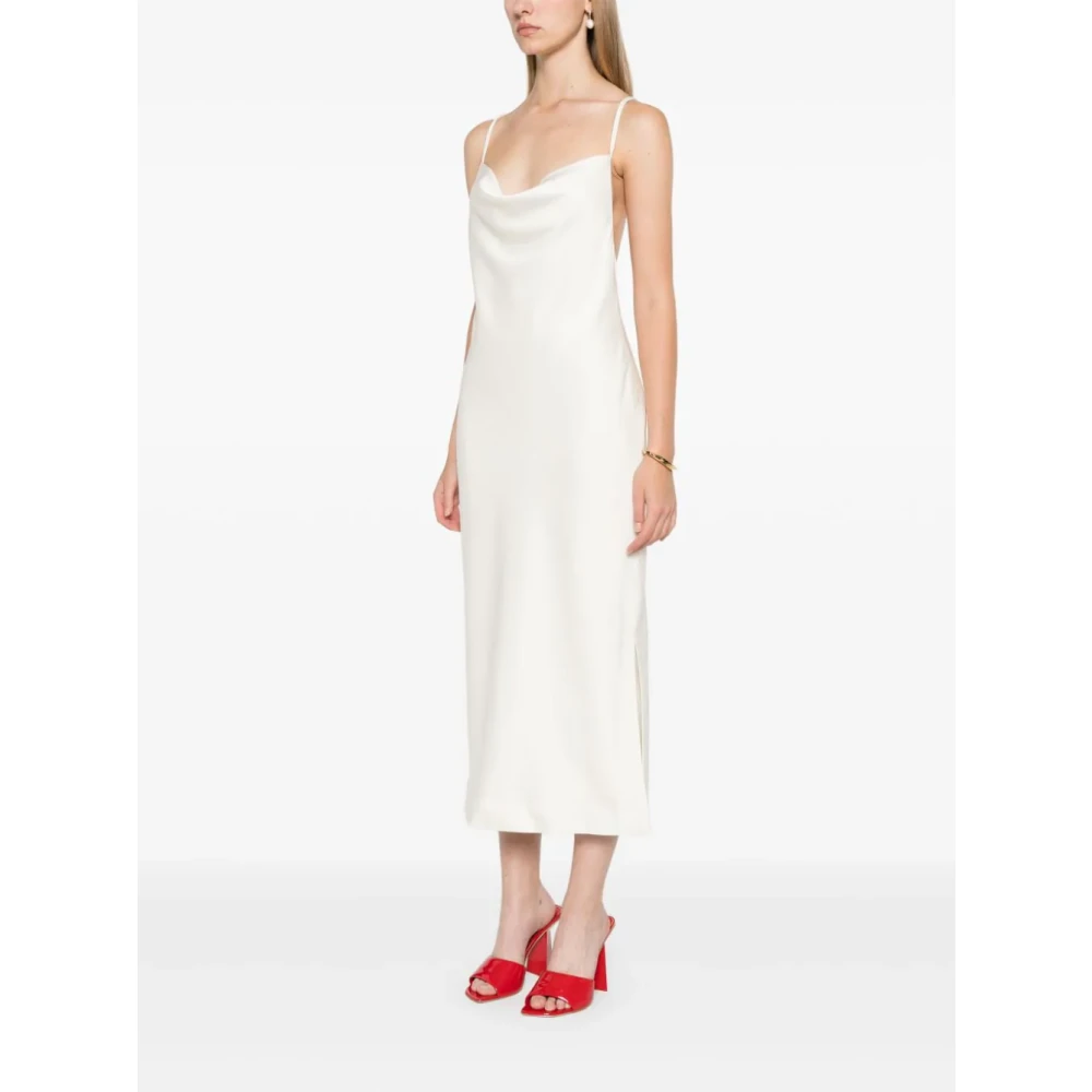 Rotate Birger Christensen Witte Midi Slip Dress White Dames