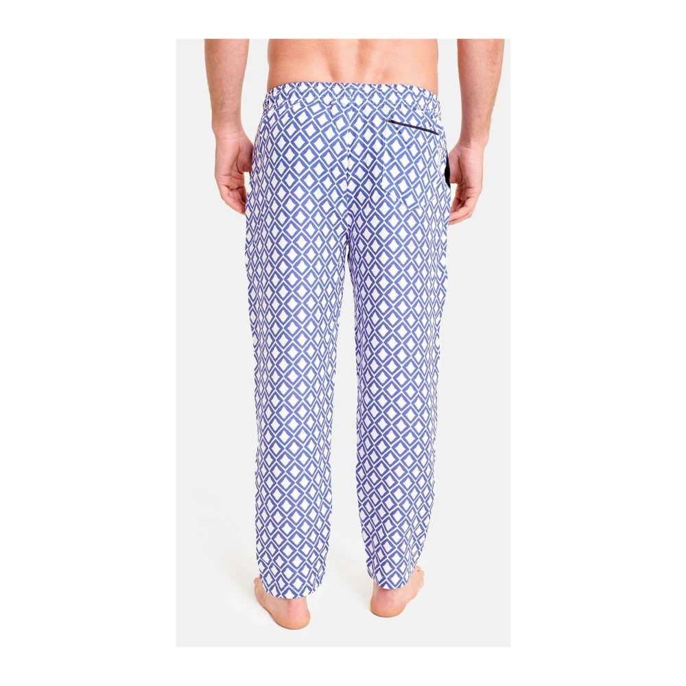 Peninsula Klassieke en Verfijnde Linnen Pantalaccio Blue Heren