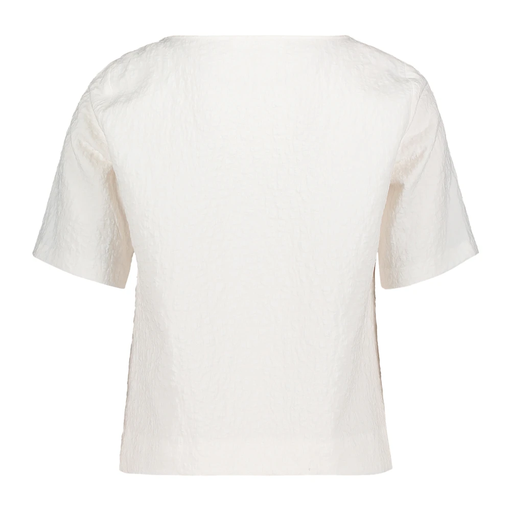 Betty & Co Blouse shirt met structuur White Dames