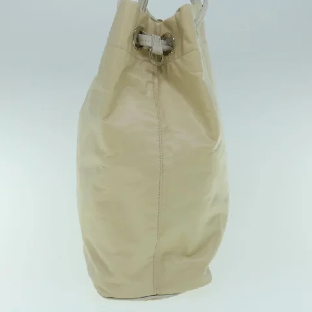 Prada Vintage Pre-owned Nylon totes Beige Dames