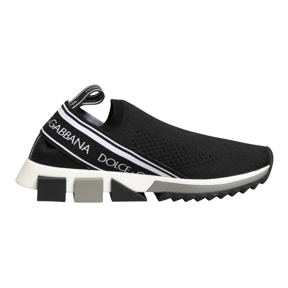 Dolce & Gabbana Women's Black Sorrento Low-Top Sneakers