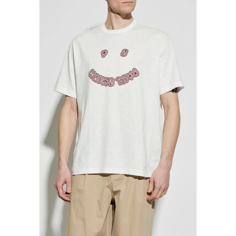 PS By Paul Smith T-shirt met bedrukt logo White Heren