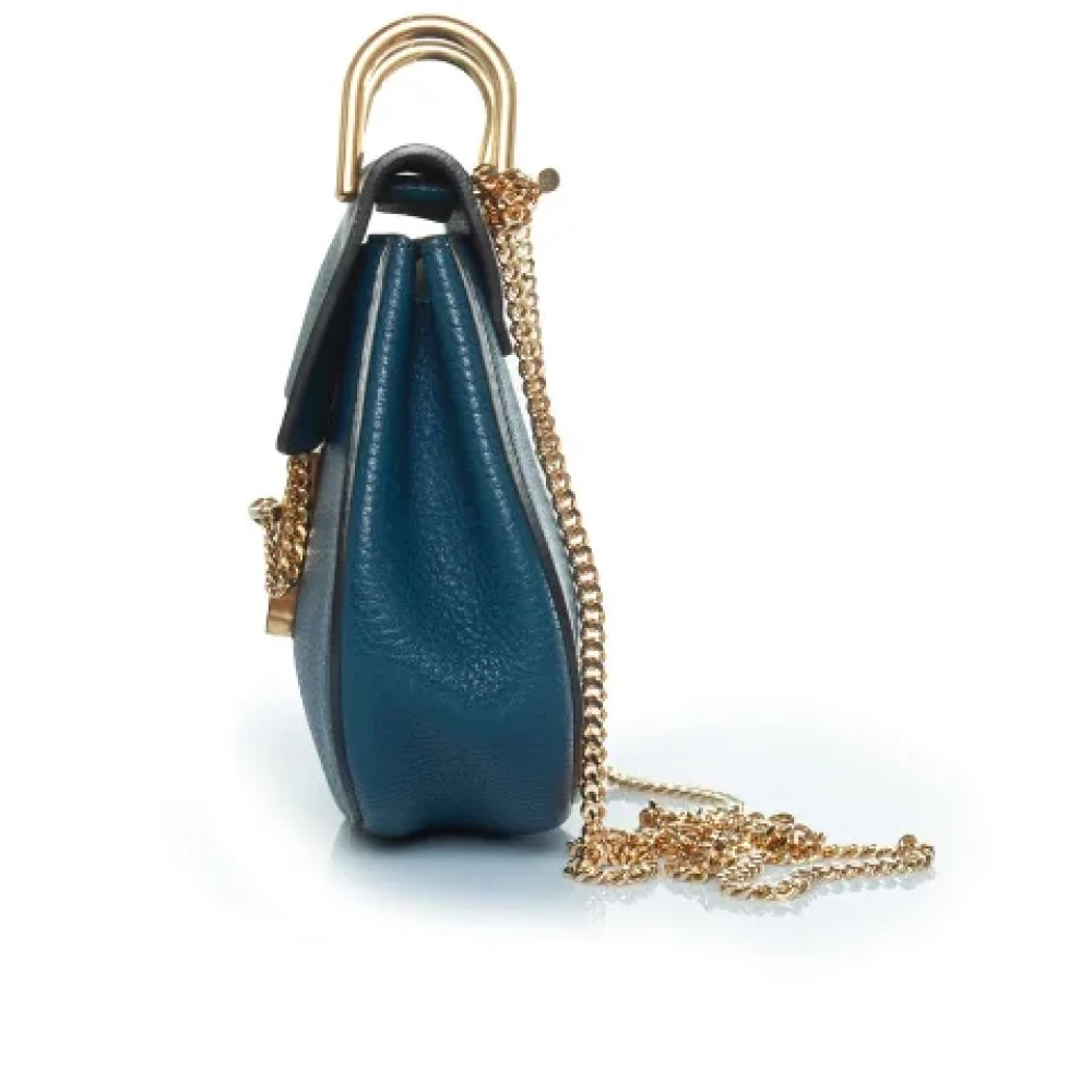 Chloé Pre-owned Leather shoulder-bags Blue Dames