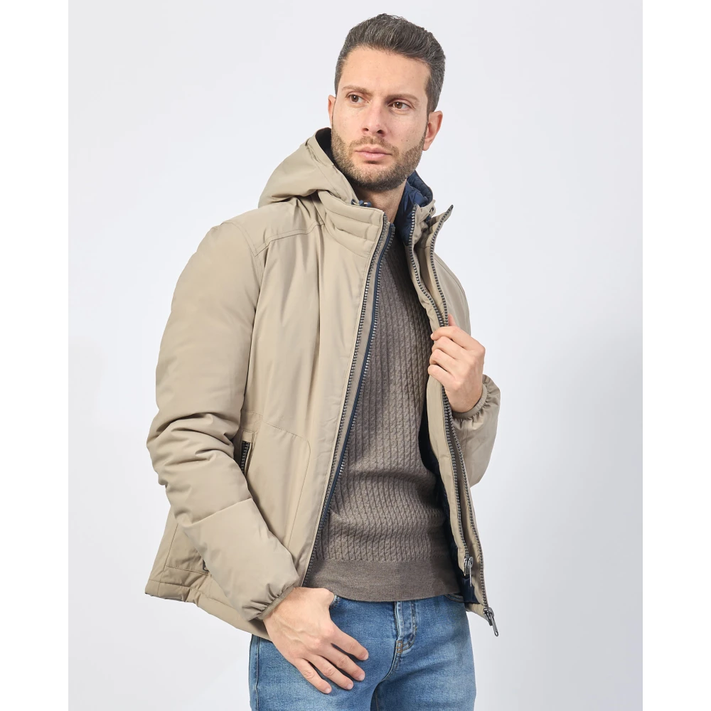 YES ZEE Heren Softshell Hoodie Jas Beige Heren