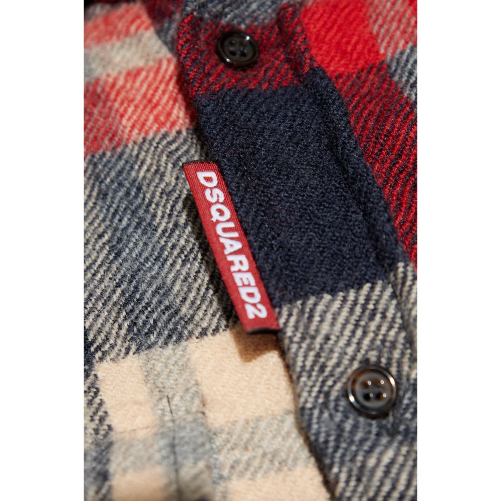 Dsquared2 Geruite overhemd Red Dames