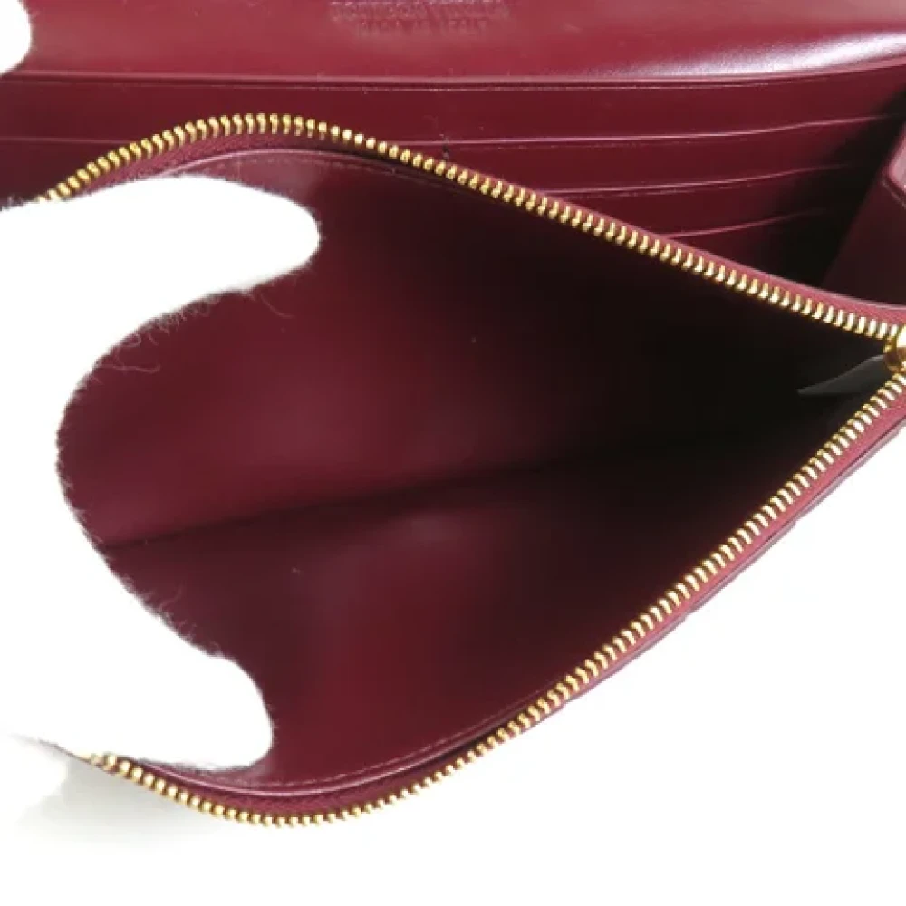 Bottega Veneta Vintage Pre-owned Leather wallets Red Dames