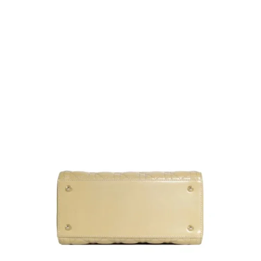 Dior Vintage Pre-owned Leather dior-bags Beige Dames