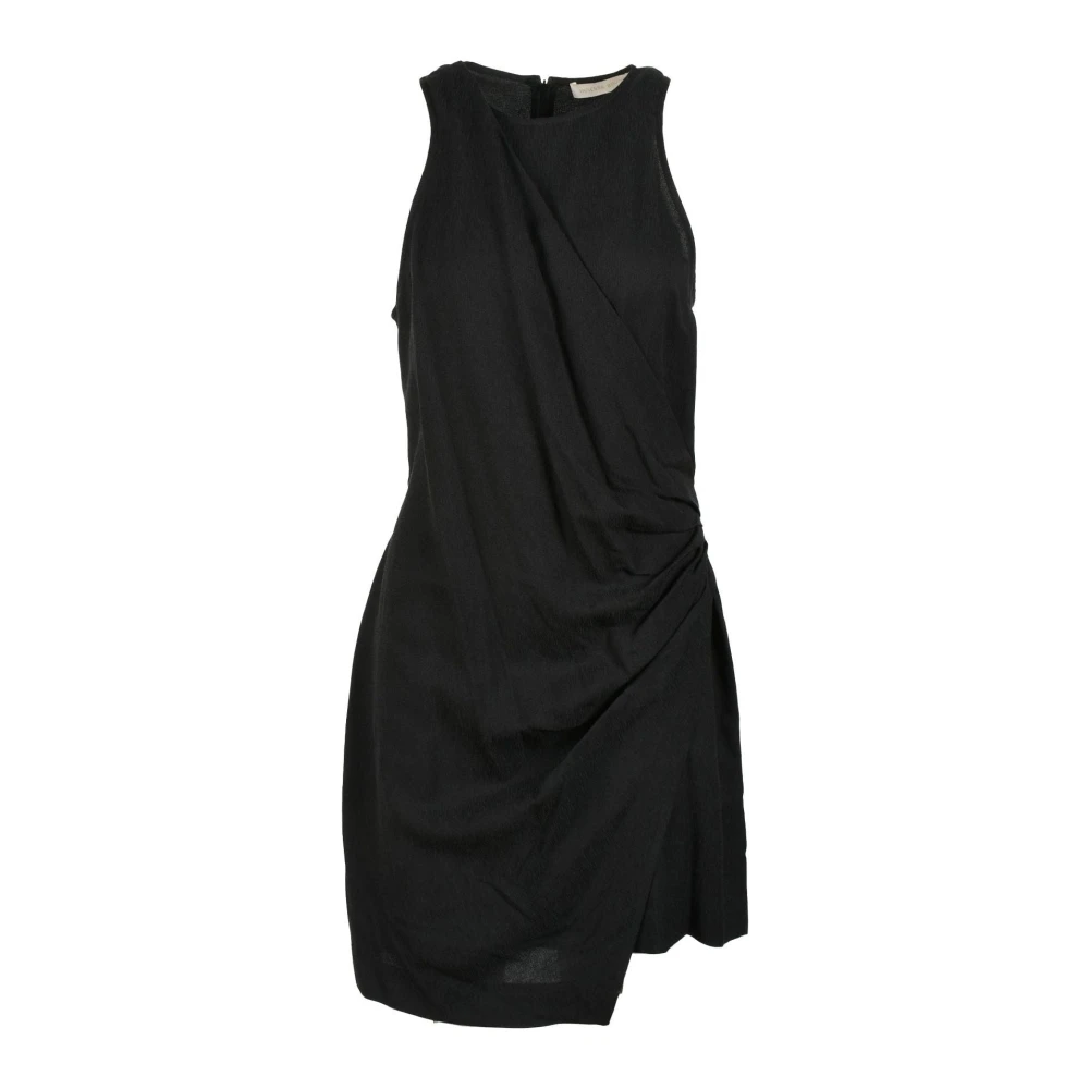Vanessa Bruno Elegante Jurk met Viscose en Linnen Black Dames