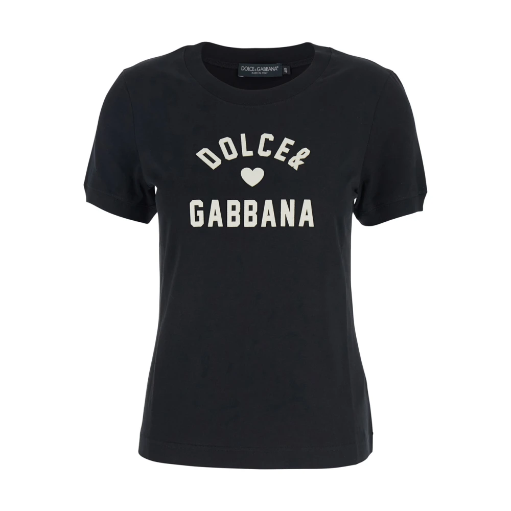 Dolce & Gabbana Women's Black T-Shirts And Polos - T-Shirts - M - Tops