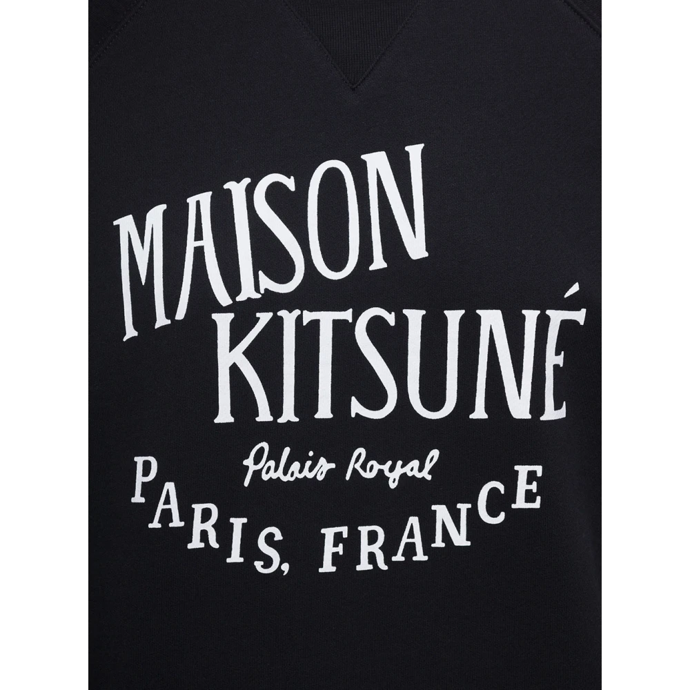 Maison Kitsuné Round-neck Knitwear Black Dames