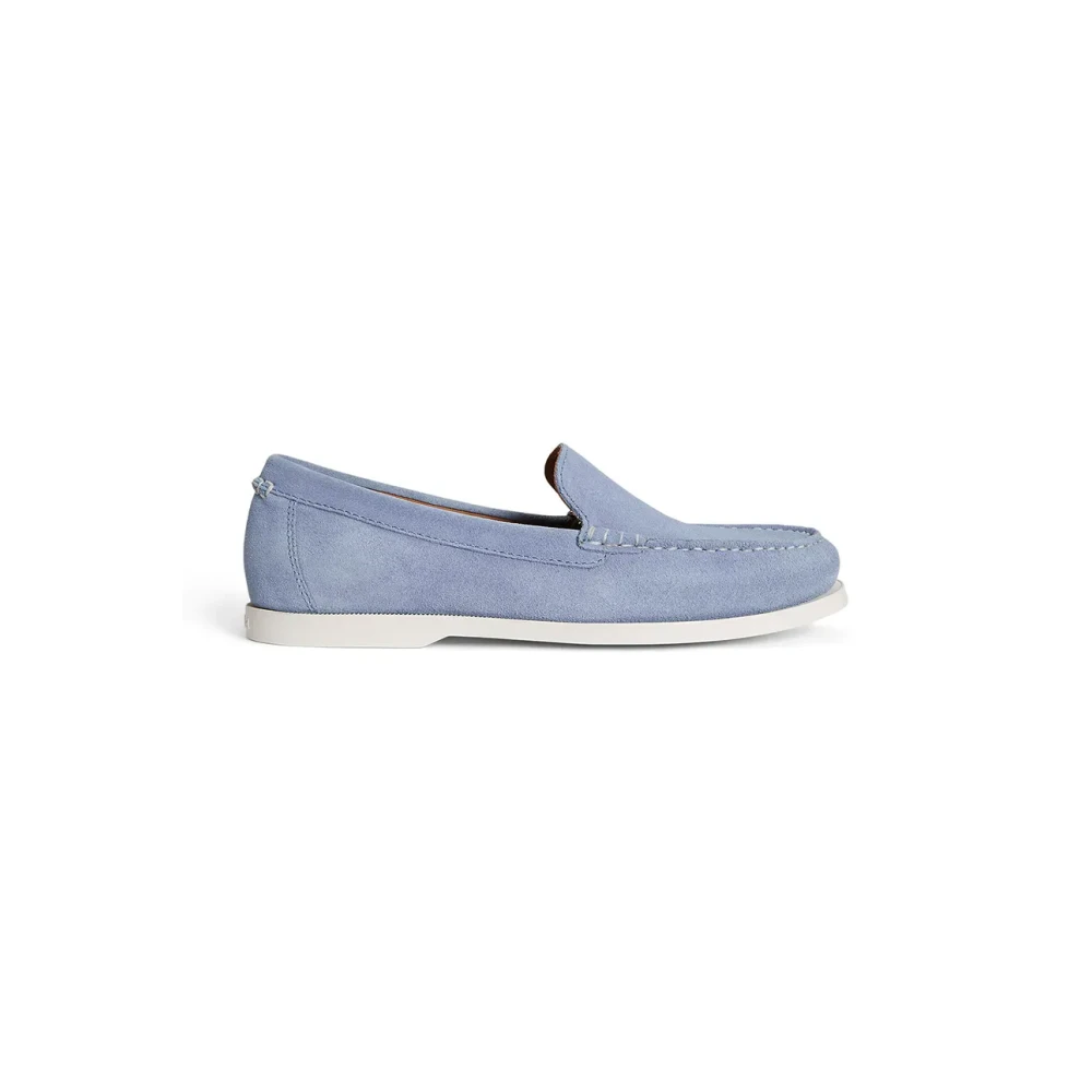 Polo Ralph Lauren Blue Loafers, Male, 8 Uk, Merton Vnetn-Casual Shoe-Loafer-Suede