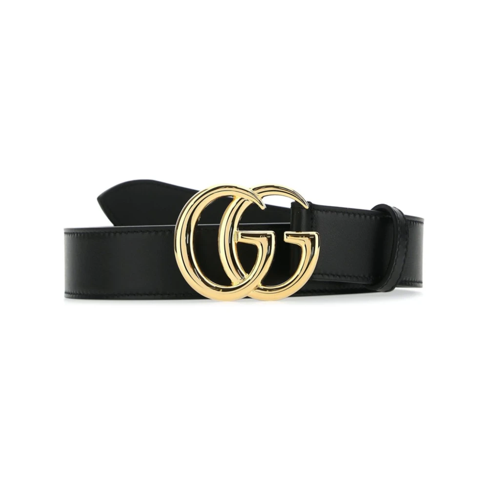 Gucci Marmont Läderbälte Black, Herr