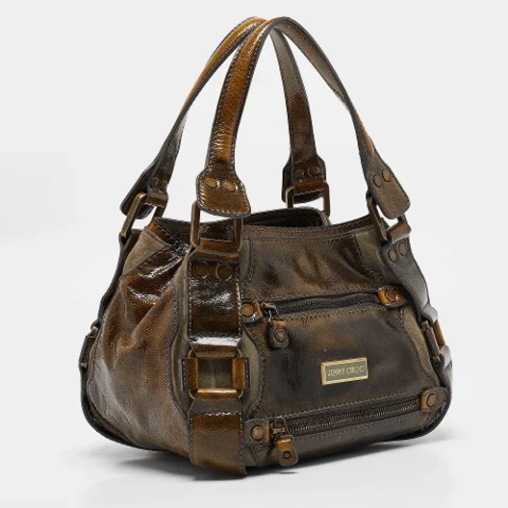 Jimmy Choo Pre-owned Suede handbags Green Dames